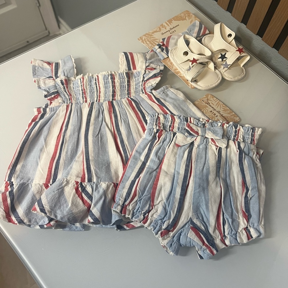 Tommy Bahama Kids Dress Set - Red, Blue, White #84